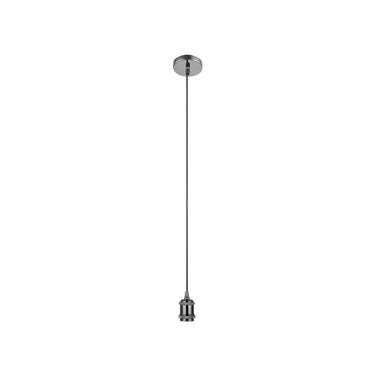 Lampholder E27 Ø100x1 6mm 1.5m silver wire
